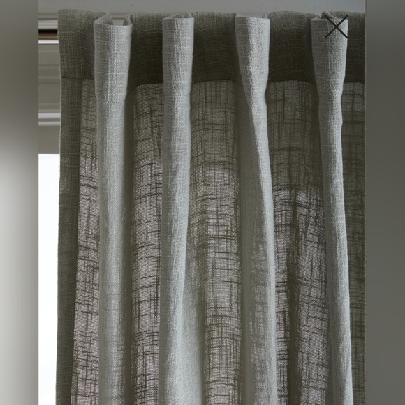 NWOT! Quince Cotton Sheer Gray Curtains- Set Of 2 Panels! 48"x84" (F67) - Picture 2 of 13